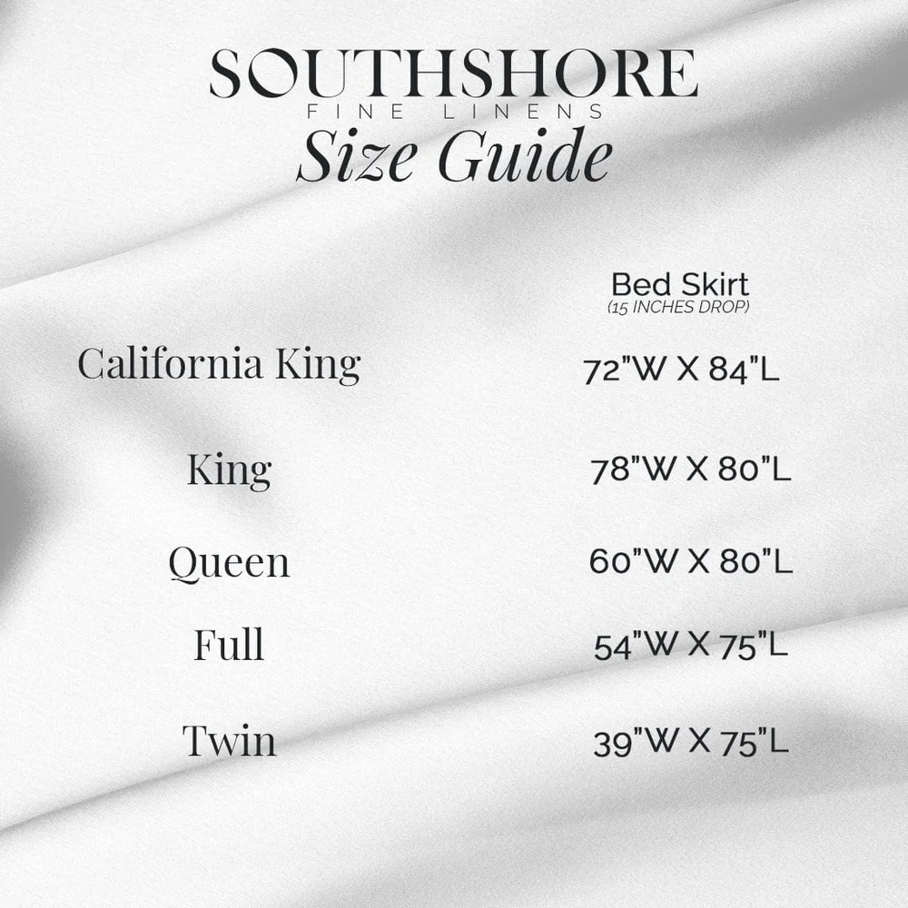 Vilano Springs Premium Collection King Bed Skirt